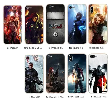 Pehme TPU case For iPhone Mini 12 11 Pro XS Max XR-X 8 7 6 Pluss 5S SE S Kaas N7 Mass Effect 2020