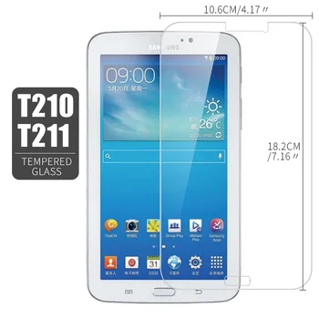 Karastatud Klaas Samsung Galaxy Tab 3 7.0 SM-T210 SM-T211 Screen Protector 7.0 tolline Tahvelarvuti kaitsekile jaoks T210 T211