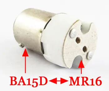 1tk BA15D Meeste MR16 Emane Pesa Base LED -, Halogeen-CFL lambipirn Lamp Adapter