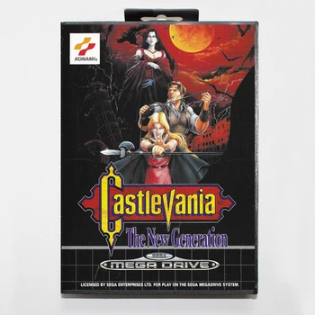 Castlevania - Uue Põlvkonna 16bit MD Mäng Kaardi Jaoks Sega Mega Drive/ Genesis koos Retail Box