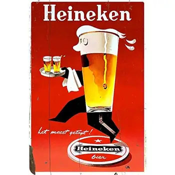 Metallist Tina Märk Heineken Harv Plakat Roostes Vintage Home Decor Baar Pubi Garaaž Wal TINA Märk 7.8X11.8 TOLLI