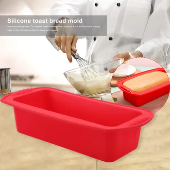 Silikoon Päts Pan Küpsetamine Non-Stick Ristküliku Kuju Leib Hallituse Bakeware DIY Tegemise Kook Terviseks-1 Tükk