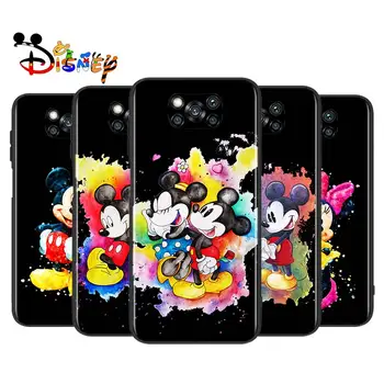 Värv Disney Miki Hiir Xiaomi Poco X3 NFC X2 M3 M2, F2, F3 Pro C3 F1 A2 Lite Mix3 Mängida Silikoonist Pehme Must Telefon Kohtuasjas