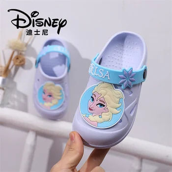 Originaal Disney 2021 Cute Cartoon Suve Sussid Printsess Elsa Sise Augu Kingad Beach Sandaalid Blokeerumisvastased Kingi Kingitus Tüdrukud