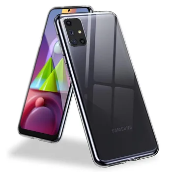 Case For Samsung Galaxy M51 M31 TPÜ Räni Selge Paigaldatud Soft Case for Samsung Galaxy M40S M30S M21S M10S Läbipaistev tagumine Kate