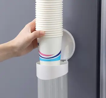 Vee Dispenser Automaatne Vee topsihoidja Kasutatav Paber-topsihoidja Anti-tolmu Pea Katta Paberi Cup Ladustamise Rack