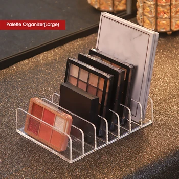 Kodus Kosmeetika Ladustamise Omanik Lauvärv Paleti Plastikust 7 Slots Läbipaistev Makeup Palett Omanik Desktop Korraldaja Dropshipping
