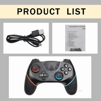 Traadita toetama bluetooth-Gamepad Nintendo Switch Pro NS Video Mängu USB juhtkangi Töötleja Lüliti Konsooli ja 6-Telje