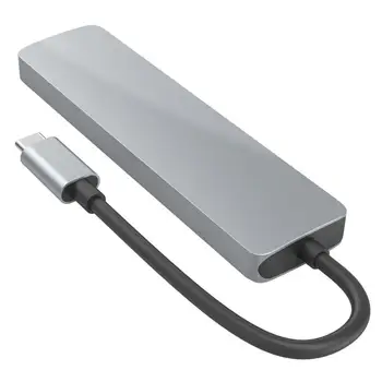 USB-C-Hub Multiport Adapter Type-c-Hdmi-ühilduva Docking Station 6 In1 Usb 3.0 Arvuti Office ' i Konverentsi Kodu