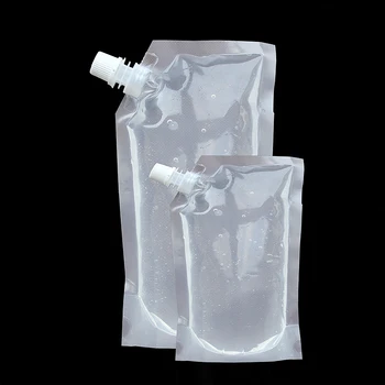 Läbipaistev Plastikust Tila Kott Korduvkasutatavad Vastupidav Plastikust Pudel Kott Vedelik Juua Kott Suletud Pakendis Kaasaskantav Kott