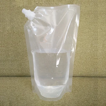 Läbipaistev Plastikust Tila Kott Korduvkasutatavad Vastupidav Plastikust Pudel Kott Vedelik Juua Kott Suletud Pakendis Kaasaskantav Kott