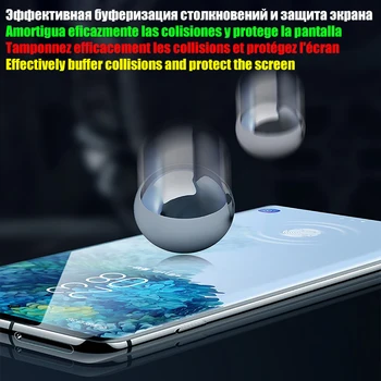 2 In 1 100D Hüdrogeeli Film Samsung Galaxy S20 S10 S9 S8 Pluss S10E Screen Protector For Lisa 20 Ultra 10 9 8 kaitsekile