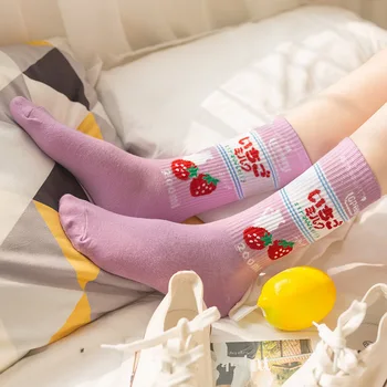 Kevad-Sügis New Cartoon Kawaii Naine Sokid Puuvillased Jaapani Korea Versiooni Naljakas Sokid Naiste Vabaaja Calcetines Meias B0083