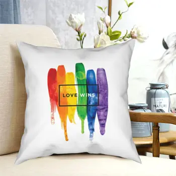 Akvarell Lgbt-Armastus Võidab padjapüürid Läikivat Gay Pride Lesbi -, Bi-Dekoratiivne Padi Padjapüür Kodu-18'