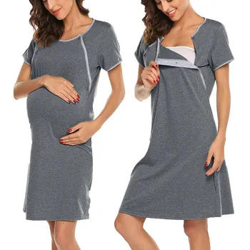 Naiste Söötmine Sleepwear Rasedus-Kleit, Lühikesed Varrukad Imetavad Last Rinnaga Nightdress Raseduse Suve Parim Kleit