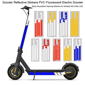 Peegeldav Kleepsud Ninebot N0.9 Max G30 Roller PVC Päevavalgus Electric Scooter Keha Kaunistamine Hoiatus Kleebised