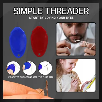 DIY Plastikust Threader Threader õmblusmasina Nõel Threader 10-osaline Komplekt, Nõela Lihtne Seade Automaatne Tööriista Õmblemine Tarvikud