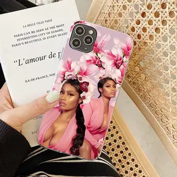 FHNBLJ Räppar Nicki Minaj Populaarne Telefon Case for iPhone 8 7 6 6S Pluss X 5S SE 2020 XR 11 12 pro XS MAX