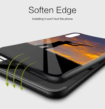 Videvikus Jahindus Kalapüük Pehme Klaasist, Silikoonist Case For iPhone 12 11 Pro X XS Max XR 8 7 6 Plus SE 2020 S Mini Balck Kate