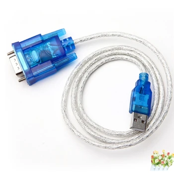 9-Pin DB9 sinine USB to RS232 Serial Port Cable Serial COM Pordi Adapter Converter