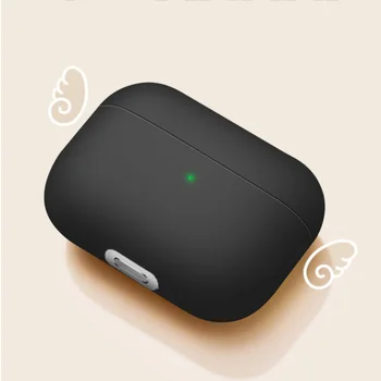 Must Traadita Kõrvaklappide Laadimise Kata Kott Apple AirPods Pro Juhtudel Pehme Bluetooth-Peakomplekt Karp karpi Õhu Kaunad Pro3