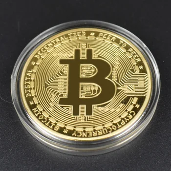 Kuum 50tk/Palju Bitcoin mündi BTC Natuke Metalli Mündi Suveniiri