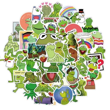 50 TK Roheline Kermit Tüssata Konn Cartoon Kleepsud Auto, Jalgratas, Mootorratas Telefon Sülearvuti reisikott Lahe Ja Huvitav Kingitus