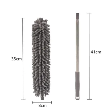 Uued 2,5 M Ülestõstetav Šenill Tolmu Eemaldada Harja Tolmu Harja Laiendatud Kiudaineid Lae Feather Duster Leibkonna Microfiber Duster