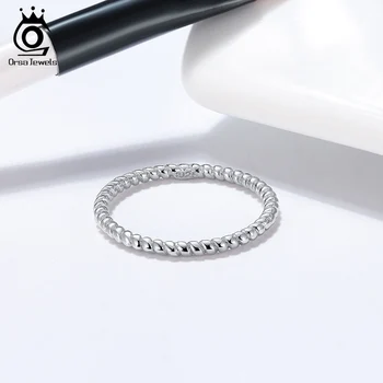 ORSA PÄRLEID Reaalne 925 Sterling Silver Ring AAAA Täiuslik Poleeritud Ringi 2020. Aasta Uus Mood Ehteid Tüdruk Lihtsus Kingitus SR236