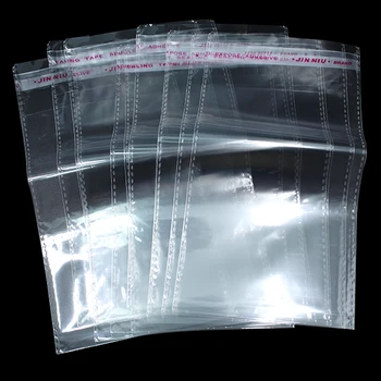 100tk/ Palju OPP Self Adhesive Plastic Kott Grip Tihend Polü Pakend Kotid, Ehted, Käsitöö, Riided Väike Kingitus Ladustamise Kotid