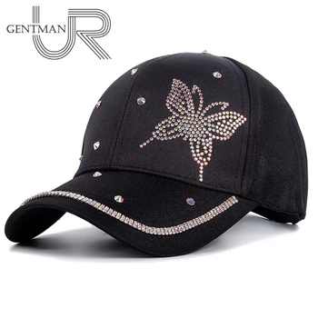 Uus Mood Naiste Müts Liblikas Star Diamond Baseball Cap Naine Väljas Reguleeritav Streetwear Kork