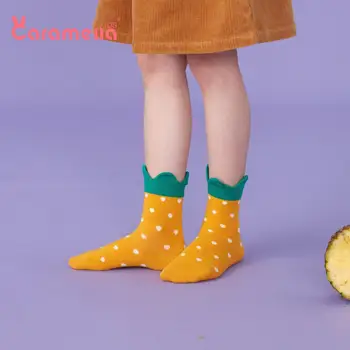 Caramella Unikaalne Disain Ananass Puu-Lapsed Sokid Imiku Toddle Õmblusteta Puuvill Lühike Sukad Pehme Beebi Tüdrukute Sokid 1-12 aastat