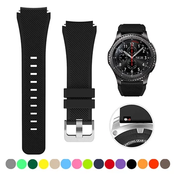 22mm Watch Band samsung Galaxy vaata 46 mm 3 45mm S3 Piiril silikoon smartwatch vöö, käevõru Huawei wath gt 2 46 mm rihm