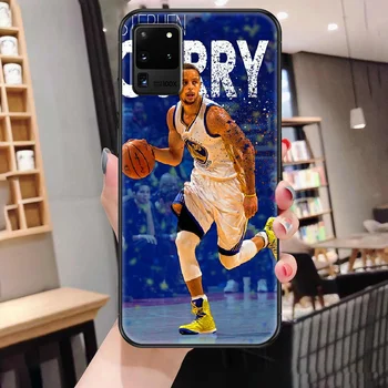 Korvpalli Stephen Curry 30 Telefon case For Samsung Galaxy Märkus 4 8 9 10 20 S8 S9 S10 S10E S20 Pluss UITRA Ultra black art funda