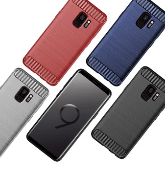 Samsung Galaxy S9 S 9 Pluss Juhul süsinikkiust Hõlmama Täieliku Kaitse Telefoni Puhul Samsungi S9+ Põrutuskindel Kate Kaitseraua Kest