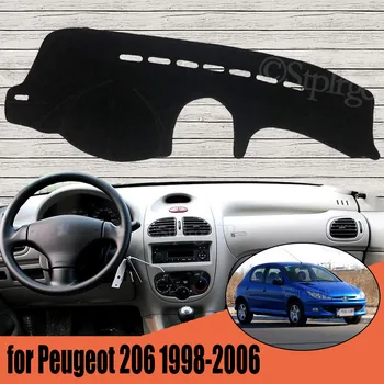 Libisemisvastased Anti-UV-Matt Armatuurlaua Kate Padi Dashmat Kaitsta Vaiba Peugeot 206 1998-2006 Tarvikud