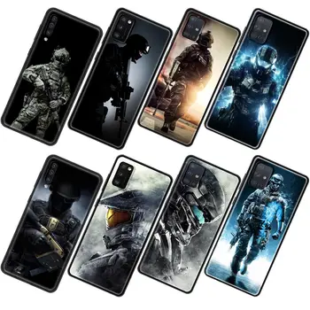 Telefoni puhul Samsungi A12 A50 A70 A21S A71 A51 A01 A11 A02S A21 A31 A41 Silikoon TPÜ Shell Coque Sõdur Kangelane