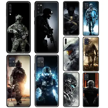 Telefoni puhul Samsungi A12 A50 A70 A21S A71 A51 A01 A11 A02S A21 A31 A41 Silikoon TPÜ Shell Coque Sõdur Kangelane
