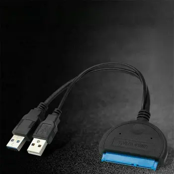 Dual USB 3.0 To Sata Adapter) Ja 2,5 Tollise 3.5 Tolline Kaabel converter Välise Kõvaketta Adapter Drive HDD SSD Kaabel Converter