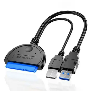 Dual USB 3.0 To Sata Adapter) Ja 2,5 Tollise 3.5 Tolline Kaabel converter Välise Kõvaketta Adapter Drive HDD SSD Kaabel Converter