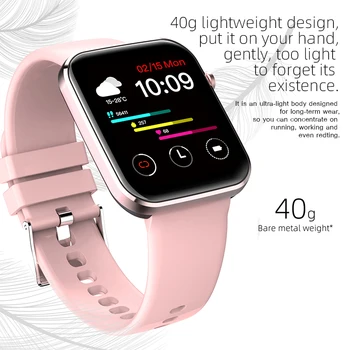 2021 P15 Smart Watch 1.69 Tolline Meeste Täielikult Puutetundlik Ekraan, Veekindel IP67 Naiste Smartwatch jaoks Xiaomi iOS ja Android Telefon