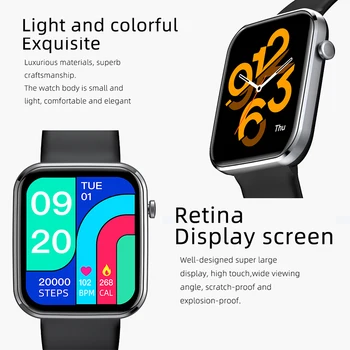 2021 P15 Smart Watch 1.69 Tolline Meeste Täielikult Puutetundlik Ekraan, Veekindel IP67 Naiste Smartwatch jaoks Xiaomi iOS ja Android Telefon