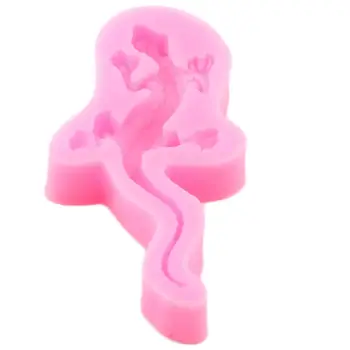 3D Sisalik Gecko Silikoonist Vormid DIY Cupcake Torukübar Fondant Kook Dekoreerimiseks Vahendid Candy Vaik Savi, Vormid ja Šokolaad Gumpaste Hallituse
