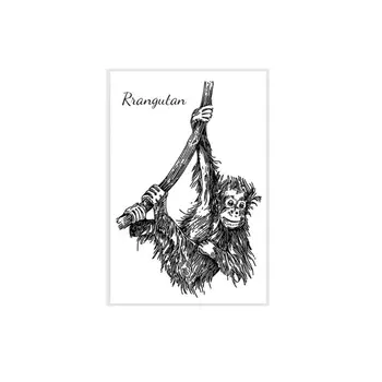 Šimpans Loomade Silikoon Selge Pitser Stamp DIY Scrapbooking Kohrutus Album