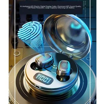 Veekindel A10 TWS Traadita 5.0 Bluetooth-ühilduvad Kõrvaklapid Müra Tühistamises LED Ekraan In-ear 3D Stereo Earbuds