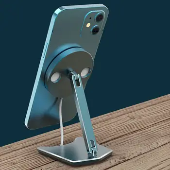 Alumiiniumist Kokkupandavaid Juhtmeta Laadija Seista Bracket Doki jaoks iPhone12 Magsafes