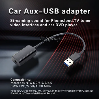 Auto USB AUDIO BOX AUX-in 3,5 mm Adapter Mercedes Benz NTG5.0/5.1/5.5/6.0