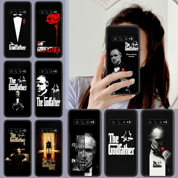 Ristiisa Corleone Telefoni Juhul Katta Kere Samsung Galaxy S 7 8 9 10 e 20 FE uitra plus Märkus 9 10 20 must-Etui Maali