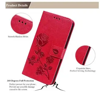 Eest Elephone U5 Haier Alfa S5 Silk Hisense A5 Pro CC A5C HTC Desire 20 Pro Wildfire E2 PU Värvitud luuk pesa telefoni Puhul