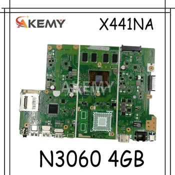 Akemy X441NA W/ N3060 4GB-RAM Sülearvuti Emaplaadi Asus X441N X441NA F441N Sülearvuti Emaplaadi